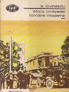 Istoria civilizatiei romane moderne Volumul