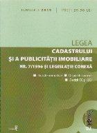 Legea cadastrului publicitatii imobiliare 7/1996