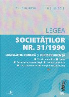 Legea Societatilor 31/1990 Legislatie conexa