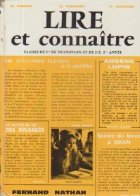 Lire et connaitre, Classes de 5eme de transition et 2eme annee de fin d\'etudes