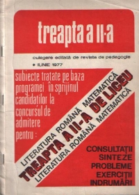 Literatura romana. Matematica - Treapta a II-a de liceu - Consultatii. Sinteze. Probleme. Exercitii. Indrumari