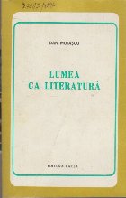 Lumea ca literatura