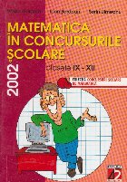 Matematica concursurile scolare Clasele XII