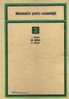 Matematici pentru economisti, Volumul al II-lea