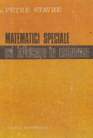 Matematici speciale cu aplicatii in economie