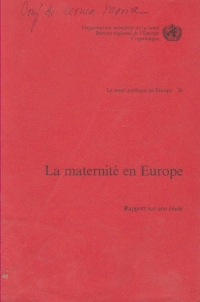 La maternite en Europe: rapport sur une etude