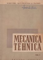 Mecanica tehnica Volumul Mecanica teoretica