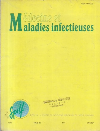 Medecine et Maladies Infectieuses, Nr. 1/1992