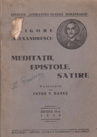 Meditatii, epistole, satire