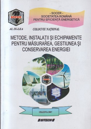 Metode, Instalatii si Echipamente pentru Masurarea, Gestiunea si Conservarea Energiei