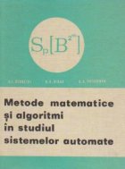 Metode matematice algoritmi studiul sistemelor