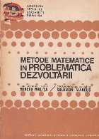 Metode matematice problematica dezvoltarii