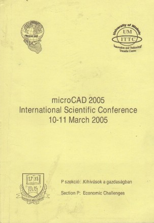 MicroCAD 2005. International Scientific Conference 10-11 March 2005