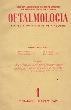 Oftalmologia - Revista a societatii de oftalmologie (1968, 1969)