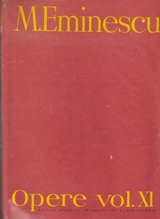 Opere, Volumul al XI-lea. Publicistica 17 februarie - 31 decembrie 1880