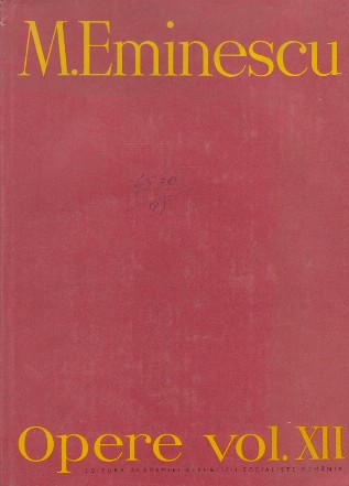 Opere, Volumul XII, Publicistica, 1 ianuarie - 31 decembrie 1881