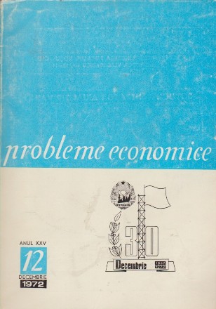 Probleme Economice, Decembrie 1972