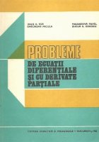 Probleme ecuatii diferentiale derivate partiale