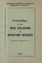 Proceedings of the Third Colloquium on Operations Research, Cluj-Napoca, October 20-21, 1978