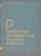 Programele Muncii Educative in Scoala Generala