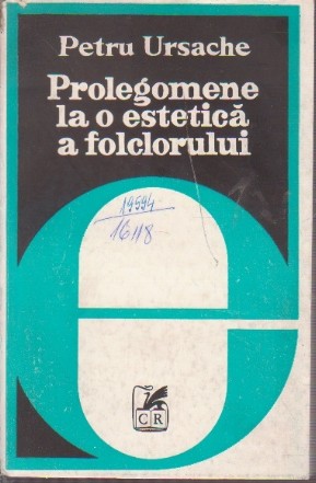 Prolegomene la o Estetica a Folclorului