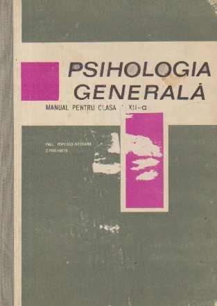 Psihologia generala, Manual pentru clasa a XII-a