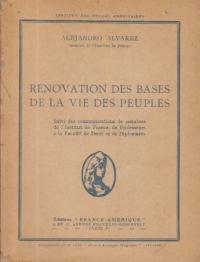 Renovation des bases de la vie des peuples