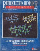 Reproduction humaine et hormones, Octobre 1997