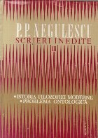 Scrieri inedite, III - Istoria filozofiei moderne. Problema ontologica