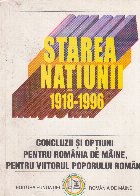 Statrea natiunii 1918 1996 Concluzii