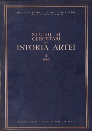 Studii si cercetari de Istoria Artei nr 2/1959