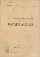 Studii Cercetari Mecanica Aplicata 1/Ianuarie