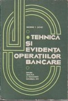 Tehnica evidenta operatiilor bancare