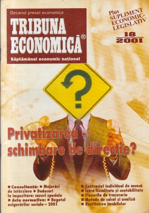 Tribuna Economica, Nr. 18/2001